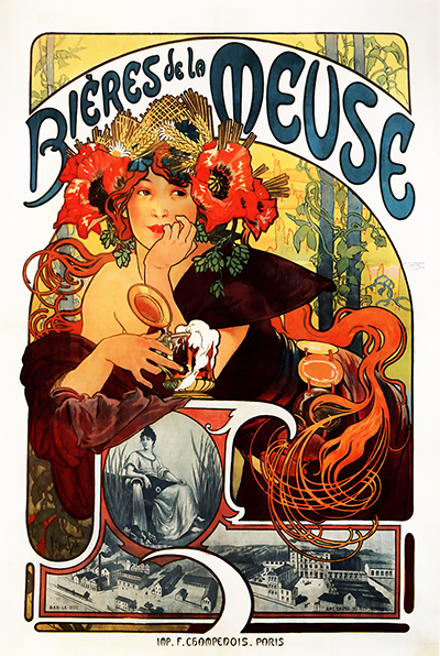 Bieres de la Meuse Alphonse Mucha